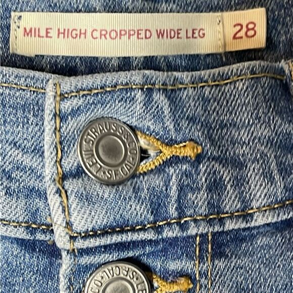 Levi’s Mile High Wide Leg denim jeans, size 28 - Picture 14 of 15